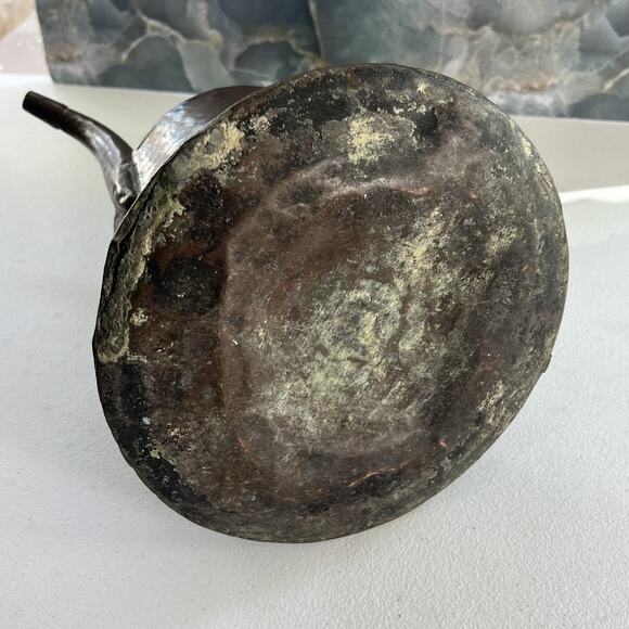 Vintage Hand Forged Lidded Coffee Urn Pitcher Copper Turkish Middle Eastern - Picture 8 of 16